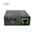 fiber media converter 10/100M adaptive,single mode simplex fiber 20km